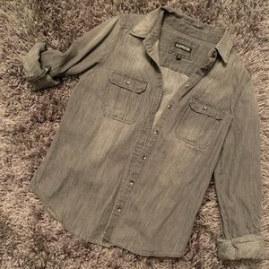 Express 3/4 length button up